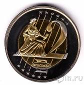 Мальта пробные 2 евро 2003