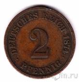 Германская Империя 2 пфеннига 1874 (C)