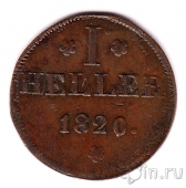 Франкфурт 1 геллер 1820