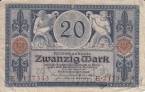 Германская Империя 20 марок 1915