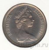Бермуды 25 центов 1985 (в конверте с маркой)
