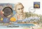 Острова Кука 50 центов 1987 (в конверте с маркой)