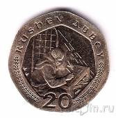 Остров Мэн 20 пенсов 2000