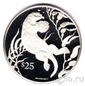 Британские Виргинские о-ва 25 долларов 1993 Выдра