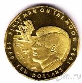 Маршалловы острова 10 долларов 1994 25 лет высадки на Луну