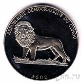 ДР Конго 5 франков 2002 Вступление Ватикана в зону евро
