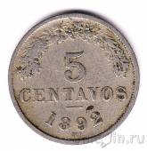 Боливия 5 сентаво 1892