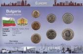 Болгария набор 7 монет в буклете