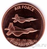 США унция меди - Многоцелевой истребитель F-22 Raptor