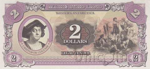 Земля Мэри Бэрд 2 доллара 2014