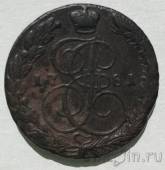 Россия 5 копеек 1781 ЕМ