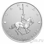 Канада 5 долларов 2020 100 лет Полиции