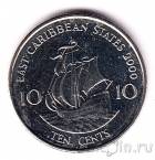 Восточно-Карибские территории 10 центов 2000