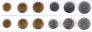 Узбекистан набор 12 монет 1994 (обе разновидности)
