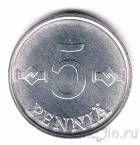 Финляндия 5 пенни 1980