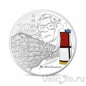 Франция 10 евро 2016 Центр Жоржа Помпиду