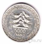 Западноафриканские штаты 5000 франков 1982