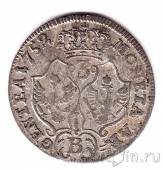 Германия (Силезия) 3 крейцера 1752