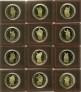 Маршалловы острова набор 12 монет 10 долларов 1997 Апостолы