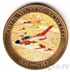 Джерси 50 пенсов 2018 Королевские военно-воздушные силы, 100 лет