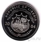 Либерия 5 долларов 2004 Крушение «Титаника»