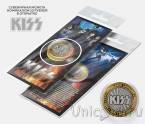 Сувенирная монета 10 рублей - Музыкальная группа Kiss