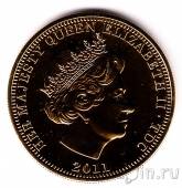 Тристан да Кунья 1 крона 2011 Встреча Уильям и Кейт