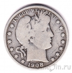 США 1/2 доллара 1908 (O)