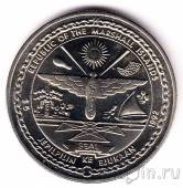 Маршалловы острова 5 долларов 1992 Парусное каноэ