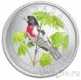 Канада 25 центов 2012 Красногрудый дубоносовый кардинал