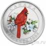 Канада 25 центов 2008 Красный кардинал