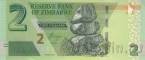 Зимбабве 2 долларов 2019