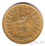 Новые Гебриды 5 франков 1975