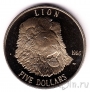 Маршалловы острова 5 долларов 1996 Лев