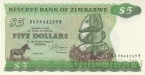 Зимбабве 5 долларов 1983