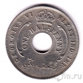 Британская Западная Африка 1/2 пенни 1946