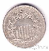 США 5 центов 1868
