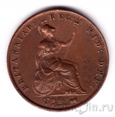 Великобритания 1/2 пенни 1854