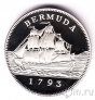 Бермуды 2 доллара 1993 Парусник