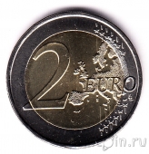 Португалия 2 евро 2020 75 лет OOH