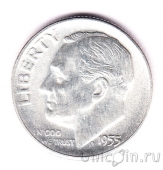 США 10 центов 1955 (S)