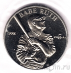 Маршалловы острова 5 долларов 1998 Бейсболист Бейб Рут