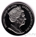 Британские Виргинские острова 1 доллар 2016 Ангел-хранитель