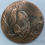 Китай - памятная медаль диаметр 90 мм - Год обезьяны