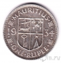 Маврикий 1 рупия 1934