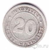 Маврикий 20 центов 1877