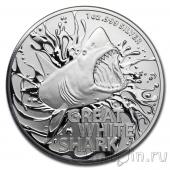 Австралия 1 доллар 2021 Большая белая акула