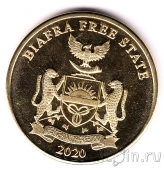 Биафра 10 шиллингов 2020 Страус