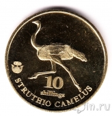 Биафра 10 шиллингов 2020 Страус
