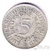 ФРГ 5 марок 1965 (J)